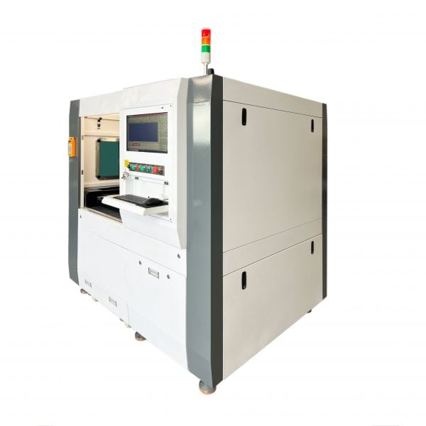 Vue latérale droite de la découpeuse laser à fibres métalliques MQ FC6060