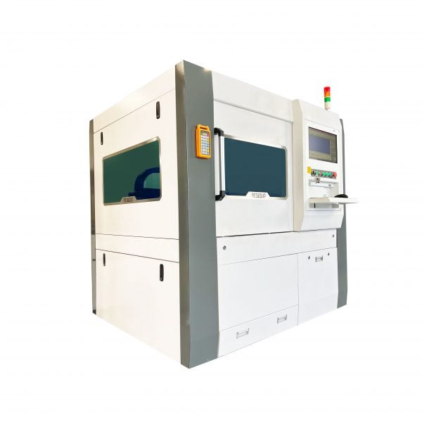 Vue latérale du coupeur laser à fibre métallique MQ FC6060